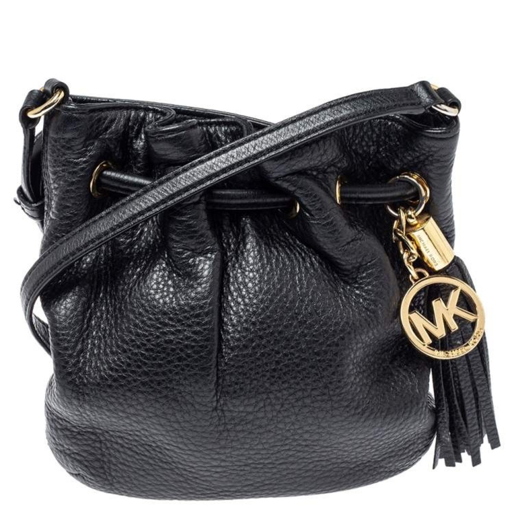 Michael Kors Black Shoulder Bucket Bag